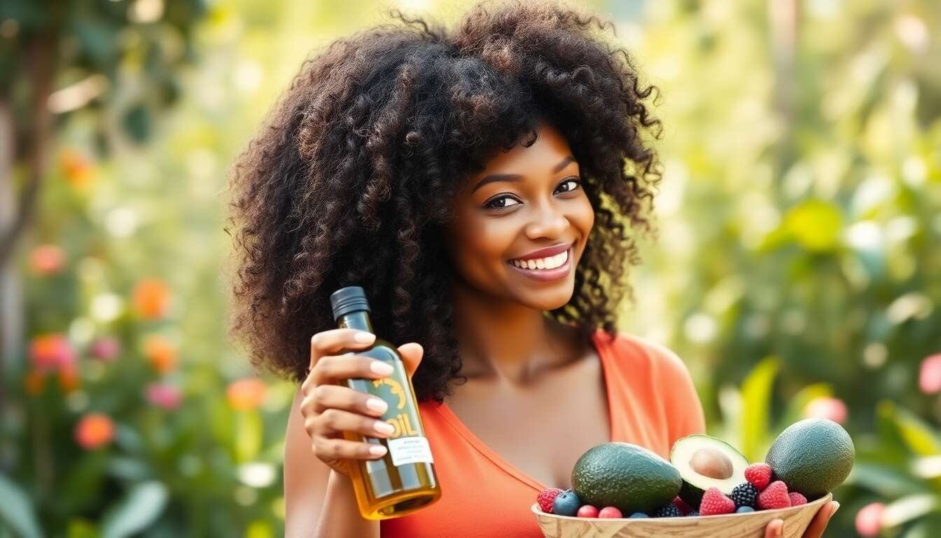 Hydratation et nutrition des cheveux bouclés